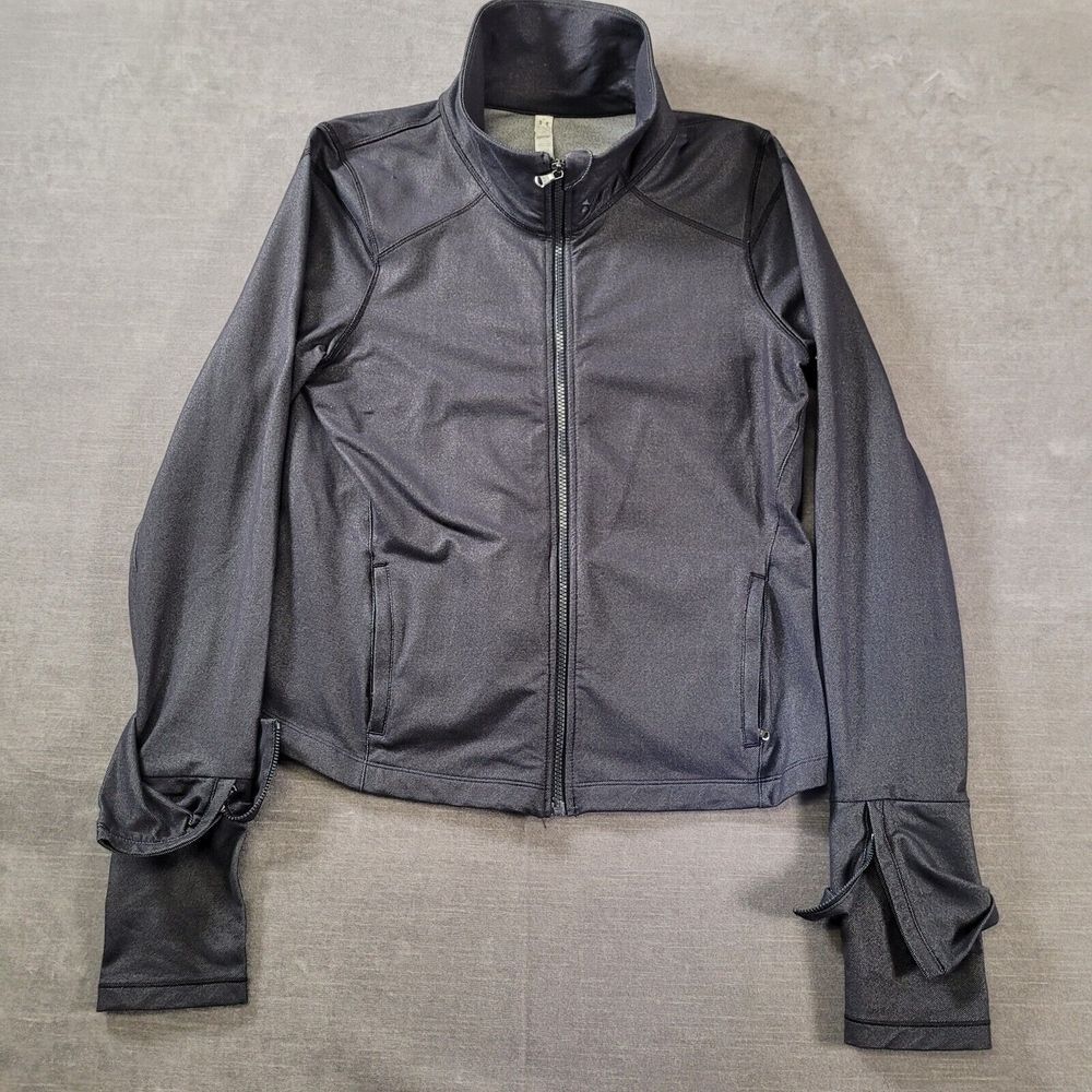 Under Armour‎ UA Heat Gear Full Zip Running Cycling Jacket Mock Neck Size XL